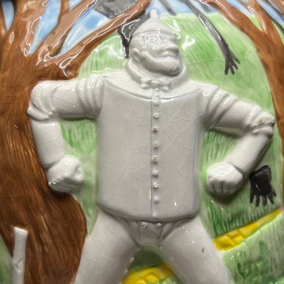 Treasure Craft Wizard of Oz Cookie Jar Only Circa 2000 3D Scarecrow Lion Tin Man - Picture 14 of 16